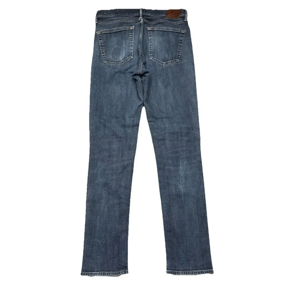 Abercrombie & Fitch Langdon Slim Jeans Mens 32x34 Measures 32x32 Blue Stretch